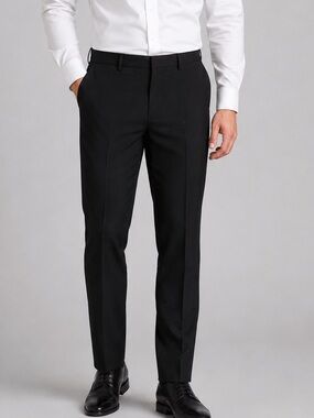Van Heusen Flex Men’s Slim Fit Black Dress Pants 34x32